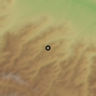 Shaded relief of the 53 km around Verin Karmir Aghbyur, drawn from the GMTED2010 grid
