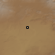 Shaded relief of the 53 km around Voghji, drawn from the GMTED2010 grid