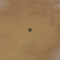 Shaded relief of the 53 km around Voskehask, drawn from the GMTED2010 grid