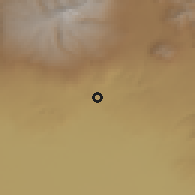Shaded relief of the 53 km around Voskehat, drawn from the GMTED2010 grid