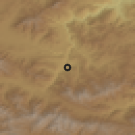 Shaded relief of the 53 km around Yeghegnut, drawn from the GMTED2010 grid
