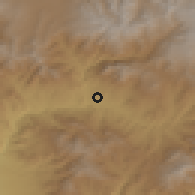 Shaded relief of the 53 km around Yegheknadzor, drawn from the GMTED2010 grid