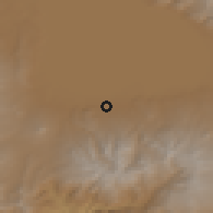 Shaded relief of the 53 km around Zolakar, drawn from the GMTED2010 grid