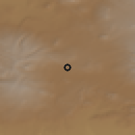 Shaded relief of the 53 km around Zorakert, drawn from the GMTED2010 grid