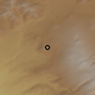 Shaded relief of the 53 km around Zovashen, drawn from the GMTED2010 grid