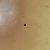 Shaded relief of the 60 km around Chogoria, drawn from the GMTED2010 grid