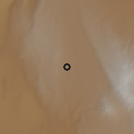 Shaded relief of the 60 km around Ol Kalou, drawn from the GMTED2010 grid