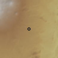 Shaded relief of the 60 km around Chuka, drawn from the GMTED2010 grid
