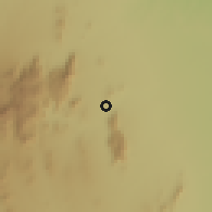 Shaded relief of the 60 km around Voi, drawn from the GMTED2010 grid