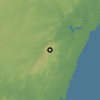 Shaded relief of the 60 km around Kwale, drawn from the GMTED2010 grid