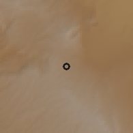 Shaded relief of the 60 km around Molo, drawn from the GMTED2010 grid