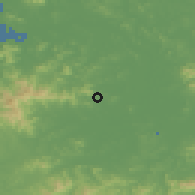 Shaded relief of the 54 km around Anak, drawn from the GMTED2010 grid
