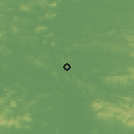 Shaded relief of the 54 km around Songnim, drawn from the GMTED2010 grid
