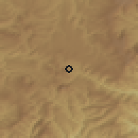Shaded relief of the 53 km around Sŭngjibaegam, drawn from the GMTED2010 grid