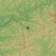 Shaded relief of the 53 km around Sakchu, drawn from the GMTED2010 grid