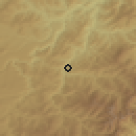 Shaded relief of the 53 km around Samjiyŏn, drawn from the GMTED2010 grid