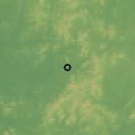 Shaded relief of the 54 km around Ansŏng, drawn from the GMTED2010 grid