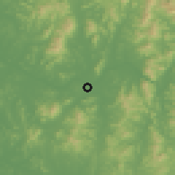Shaded relief of the 54 km around Sŏul, drawn from the GMTED2010 grid