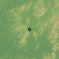 Shaded relief of the 54 km around Ŭijŏngbu, drawn from the GMTED2010 grid