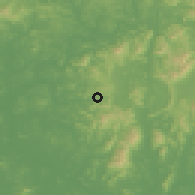Shaded relief of the 54 km around Yangju, drawn from the GMTED2010 grid