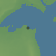 Shaded relief of the 56 km around ad-Da'iyah, drawn from the GMTED2010 grid