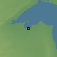 Shaded relief of the 56 km around Garnātah, drawn from the GMTED2010 grid