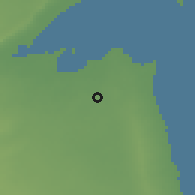 Shaded relief of the 57 km around Jalīb aš-Šuyūẖ, drawn from the GMTED2010 grid
