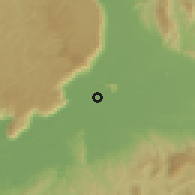 Shaded relief of the 59 km around Samakhixai, drawn from the GMTED2010 grid