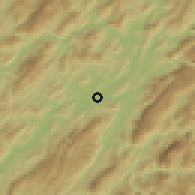 Shaded relief of the 59 km around Luang Prabang, drawn from the GMTED2010 grid