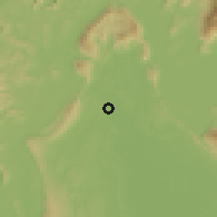 Shaded relief of the 59 km around Phonhong, drawn from the GMTED2010 grid