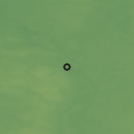 Shaded relief of the 47 km around Kuldīga, drawn from the GMTED2010 grid