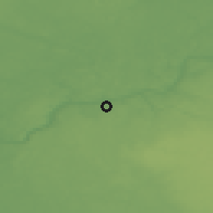 Shaded relief of the 47 km around Līgatne, drawn from the GMTED2010 grid