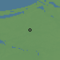 Shaded relief of the 47 km around Olaine, drawn from the GMTED2010 grid