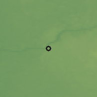 Shaded relief of the 47 km around Sigulda, drawn from the GMTED2010 grid