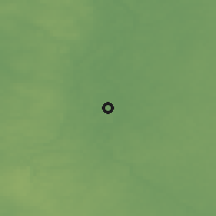 Shaded relief of the 47 km around Skrunda, drawn from the GMTED2010 grid