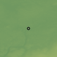 Shaded relief of the 46 km around Valmiera, drawn from the GMTED2010 grid