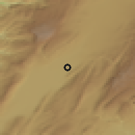 Shaded relief of the 55 km around H̨ušmuš, drawn from the GMTED2010 grid