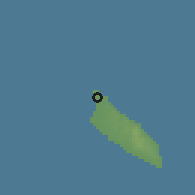 Shaded relief of the 60 km around Palm Beach Malmok, drawn from the GMTED2010 grid