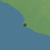 Shaded relief of the 60 km around Monrovia, drawn from the GMTED2010 grid