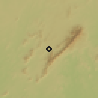 Shaded relief of the 60 km around Yekepa, drawn from the GMTED2010 grid