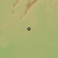 Shaded relief of the 60 km around Ganta, drawn from the GMTED2010 grid