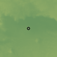 Shaded relief of the 57 km around Marādah, drawn from the GMTED2010 grid