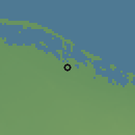 Shaded relief of the 56 km around Sīdī Bū Zīnah, drawn from the GMTED2010 grid