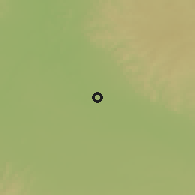 Shaded relief of the 57 km around Waddān, drawn from the GMTED2010 grid