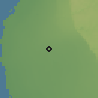 Shaded relief of the 56 km around Jardīnah, drawn from the GMTED2010 grid