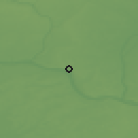 Shaded relief of the 47 km around Vilkija, drawn from the GMTED2010 grid