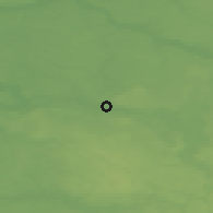 Shaded relief of the 48 km around Žiežmariai, drawn from the GMTED2010 grid
