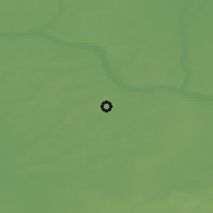 Shaded relief of the 48 km around Ežerelis, drawn from the GMTED2010 grid