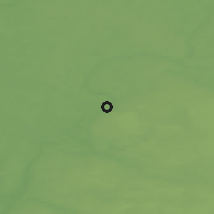 Shaded relief of the 47 km around Anykščiai, drawn from the GMTED2010 grid