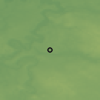 Shaded relief of the 48 km around Jieznas, drawn from the GMTED2010 grid